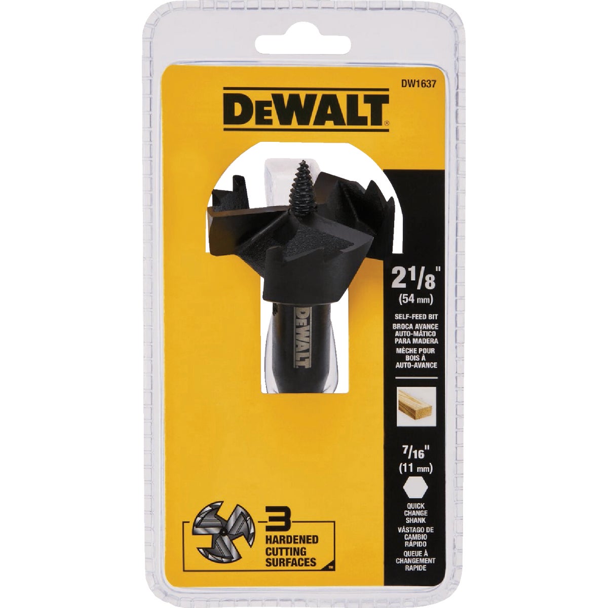 DEWALT 2-1/8 In. Heavy Duty Self-Feed Wood Bit Image 2