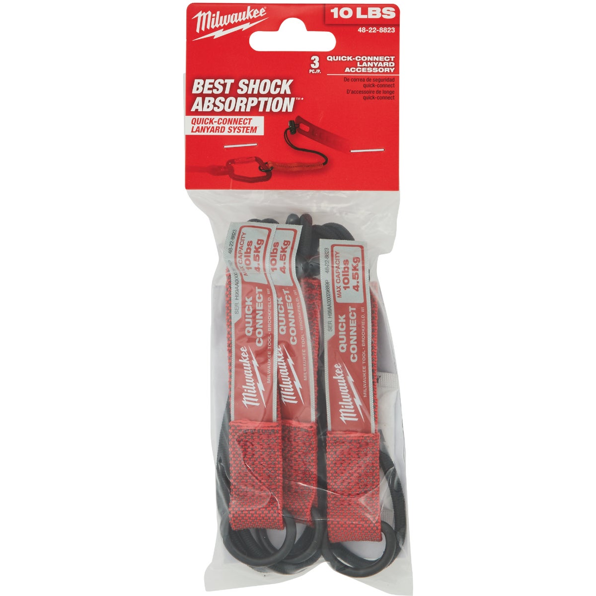 Milwaukee 10 Lb. Quick-Connect Tool Lanyard Accessory (3-Piece) Image 2