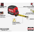 Milwaukee 25 Ft. Compact Wide Blade Magnetic Tape Measure Image 2