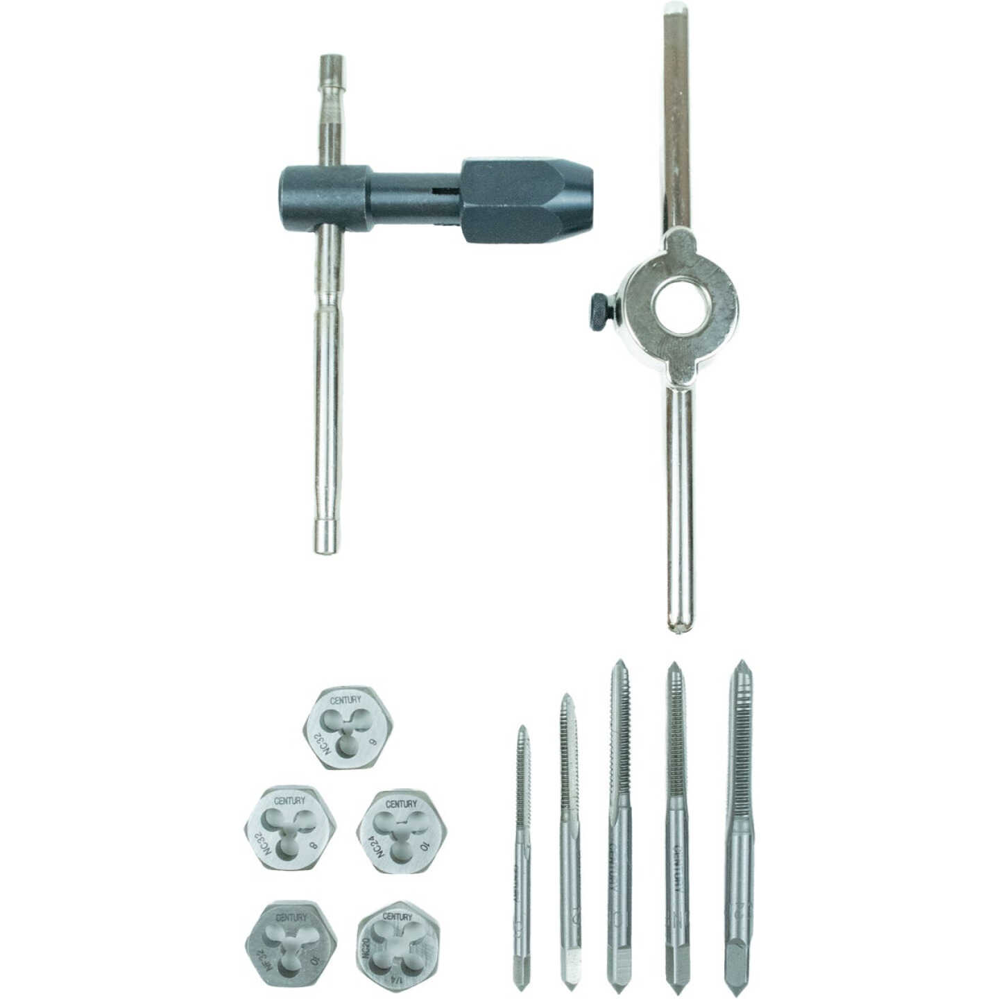 Century Drill & Tool Machine Screw & Fractional Tap & Die Set (12-Piece) Image 1