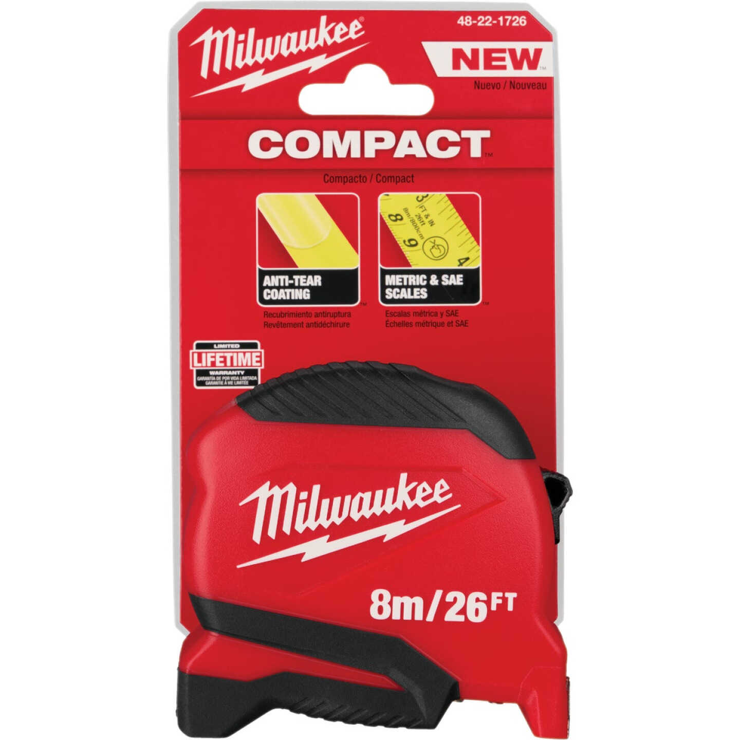 Milwaukee 26 Ft. Compact Tape Measure Image 6
