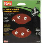 Do it Best 5 In. 60-Grit 8-Hole Pattern Vented Sanding Disc with Hook & Loop Backing (5-Pack) Image 1