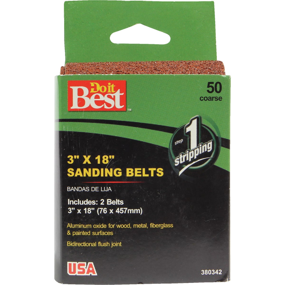 Do it Best 3 In. x 18 In. 50 Grit Heavy-Duty Sanding Belt (2-Pack) Image 1