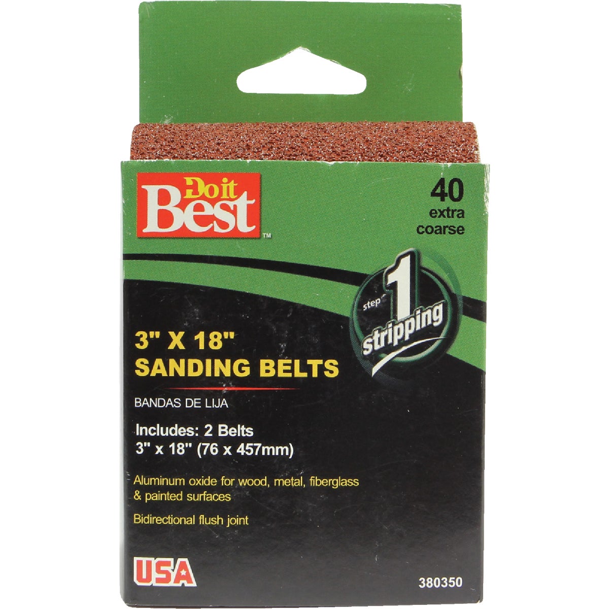 Do it Best 3 In. x 18 In. 40 Grit Heavy-Duty Sanding Belt (2-Pack) Image 1