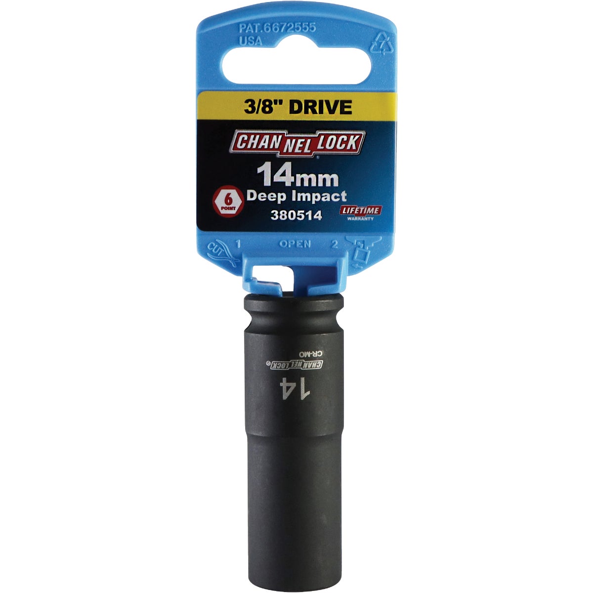 Channellock 3/8 In. Drive 14 mm 6-Point Deep Metric Impact Socket Image 2
