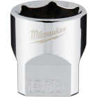 Milwaukee 3/8 In. Drive 13/16 In. 6-Point Shallow Standard Socket with FOUR FLAT Sides Image 1