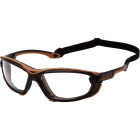 Carhartt Toccoa Black & Tan Frame Safety Glasses with Clear H2MAX Anti-Fog Lenses Image 1