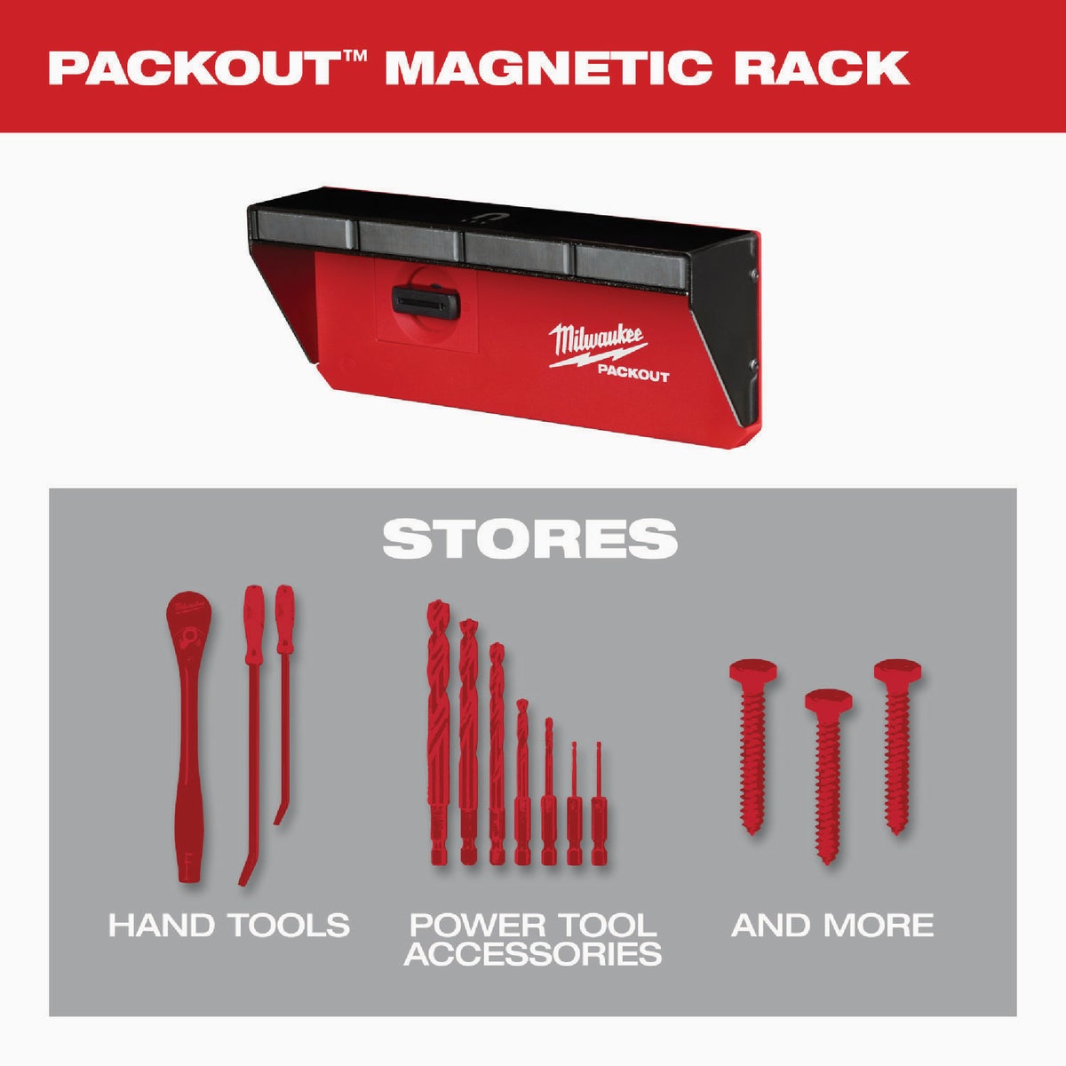 Milwaukee PACKOUT Magnetic Rack Image 3
