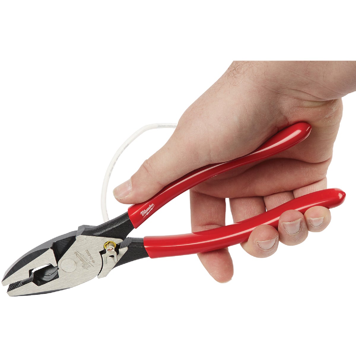 Milwaukee 9 In. Comfort Grip High Leverage Linesman Pliers with Crimper Image 2