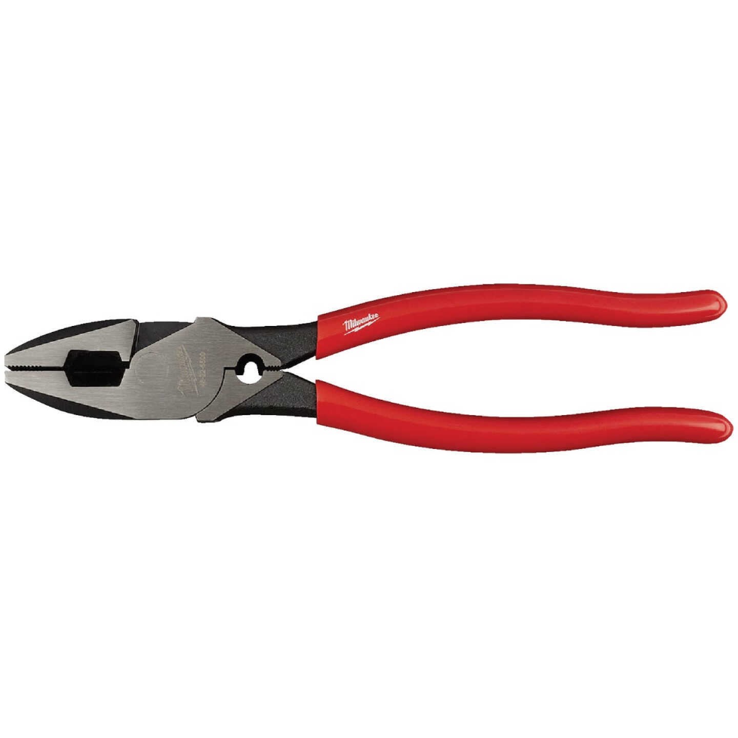 Milwaukee 9 In. Comfort Grip High Leverage Linesman Pliers with Crimper Image 1