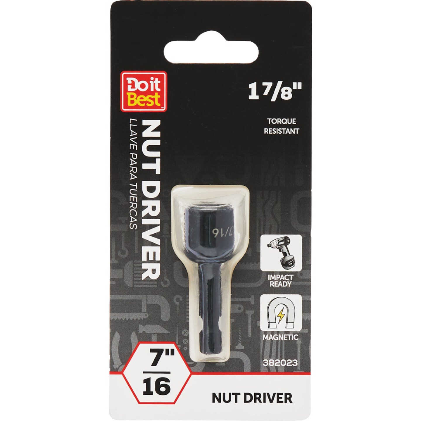 Do it Best 7/16 In. x 1-7/8 In. Magnetic Impact Nut Driver Image 1