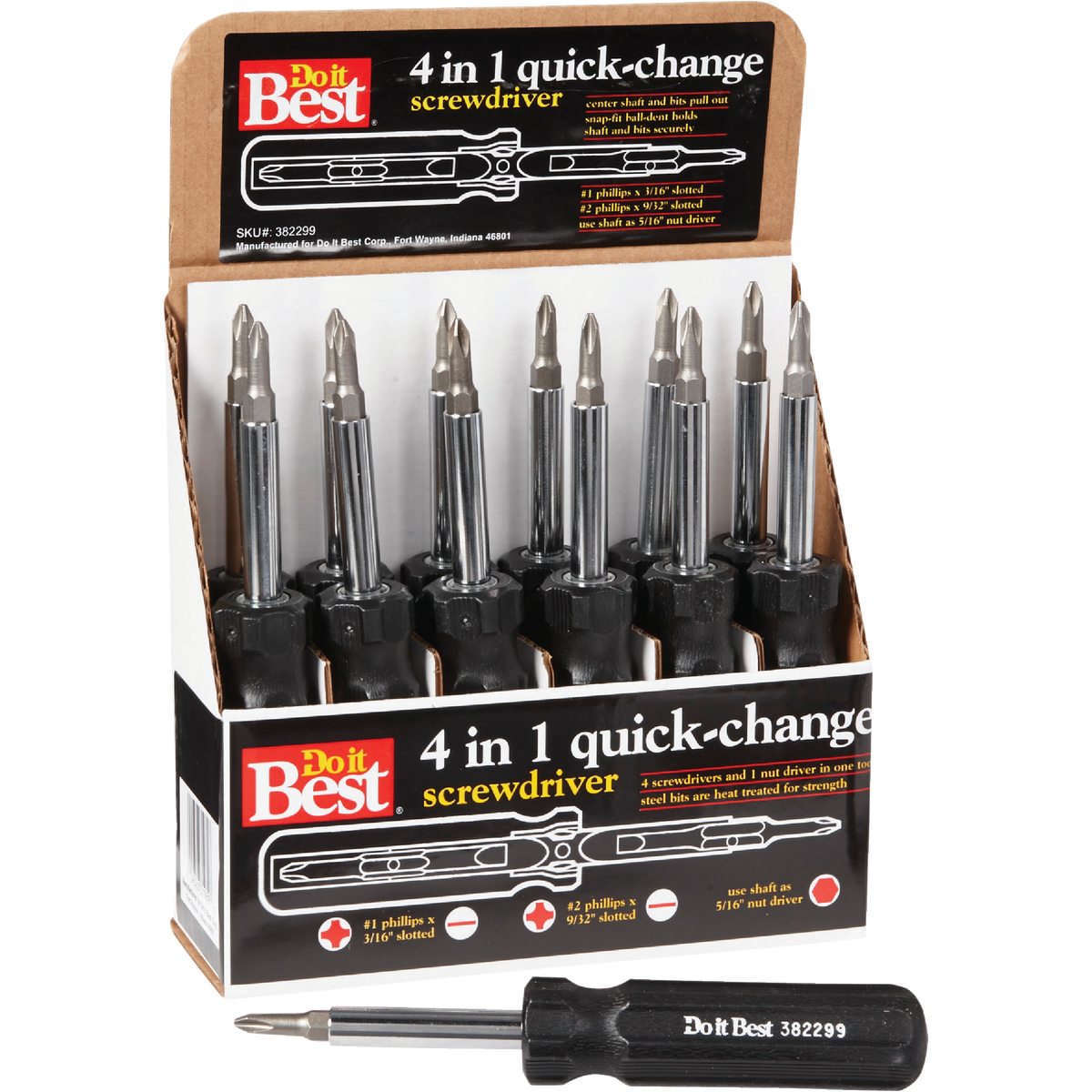Do it Best 4-in-1 Multi-Bit Screwdriver