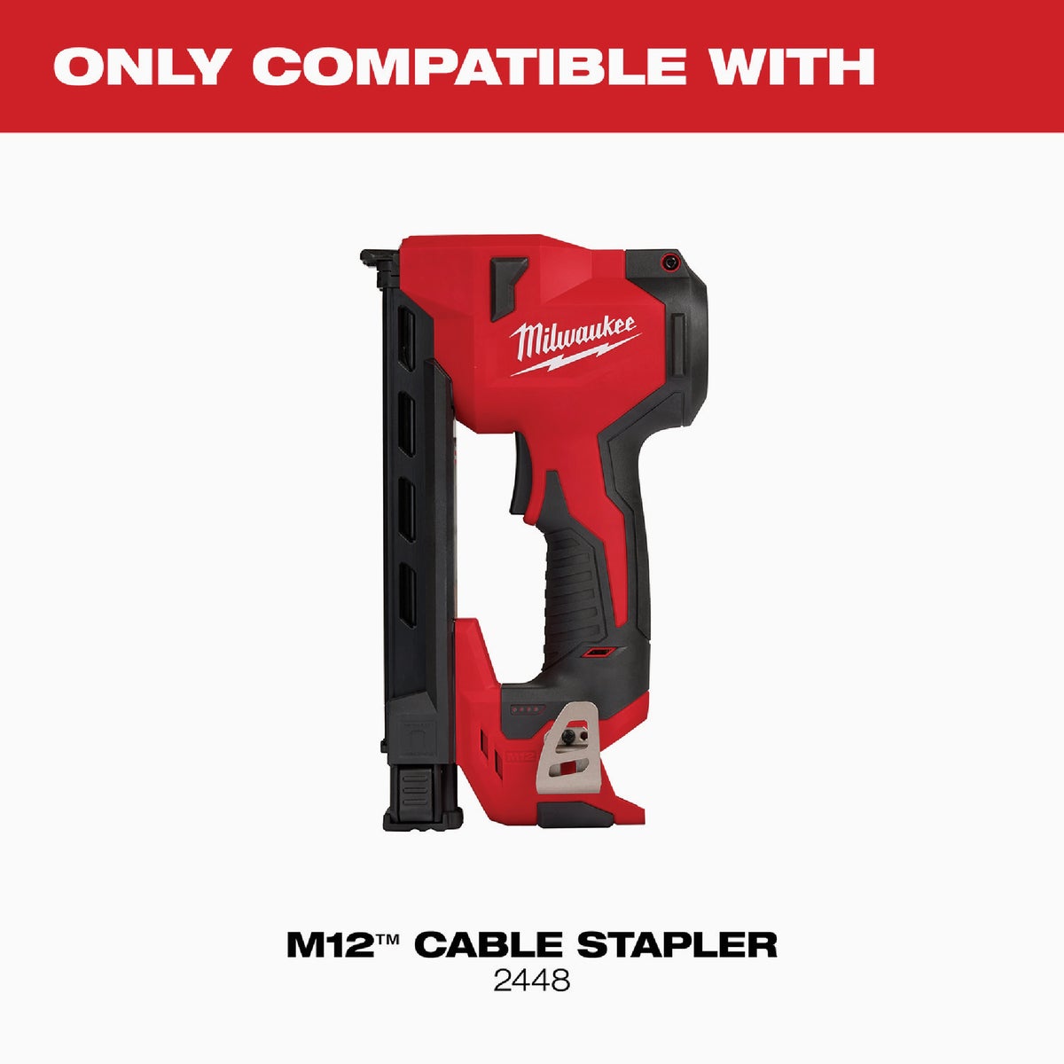 Milwaukee 1 In. x 3/4 In. Insulated Cable Staples (600-Count) Image 3