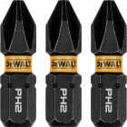 DEWALT FlexTorq 1 In. #2 Phillips Impact Screwdriver Bit (3-Pack) Image 1
