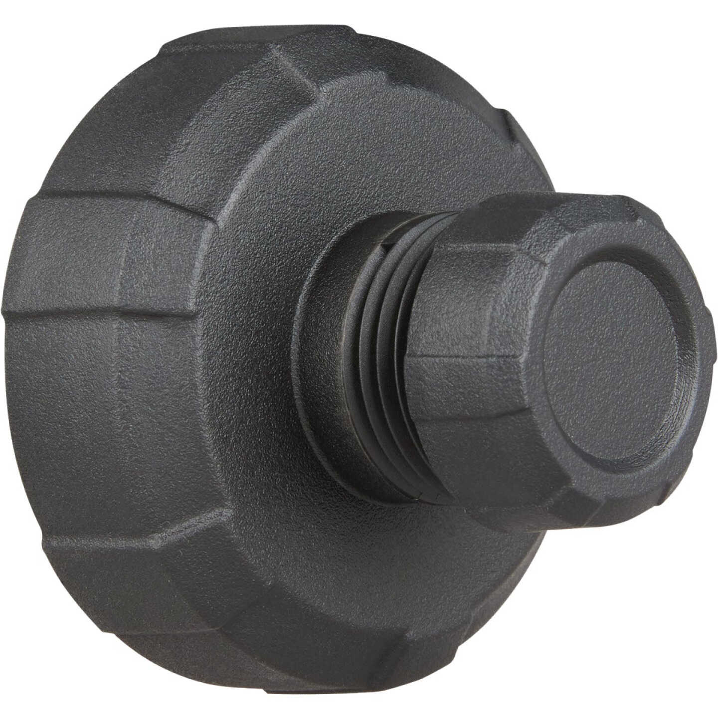 Milwaukee 5/8 In. Black Plastic Vacuum Drain Adapter Image 1