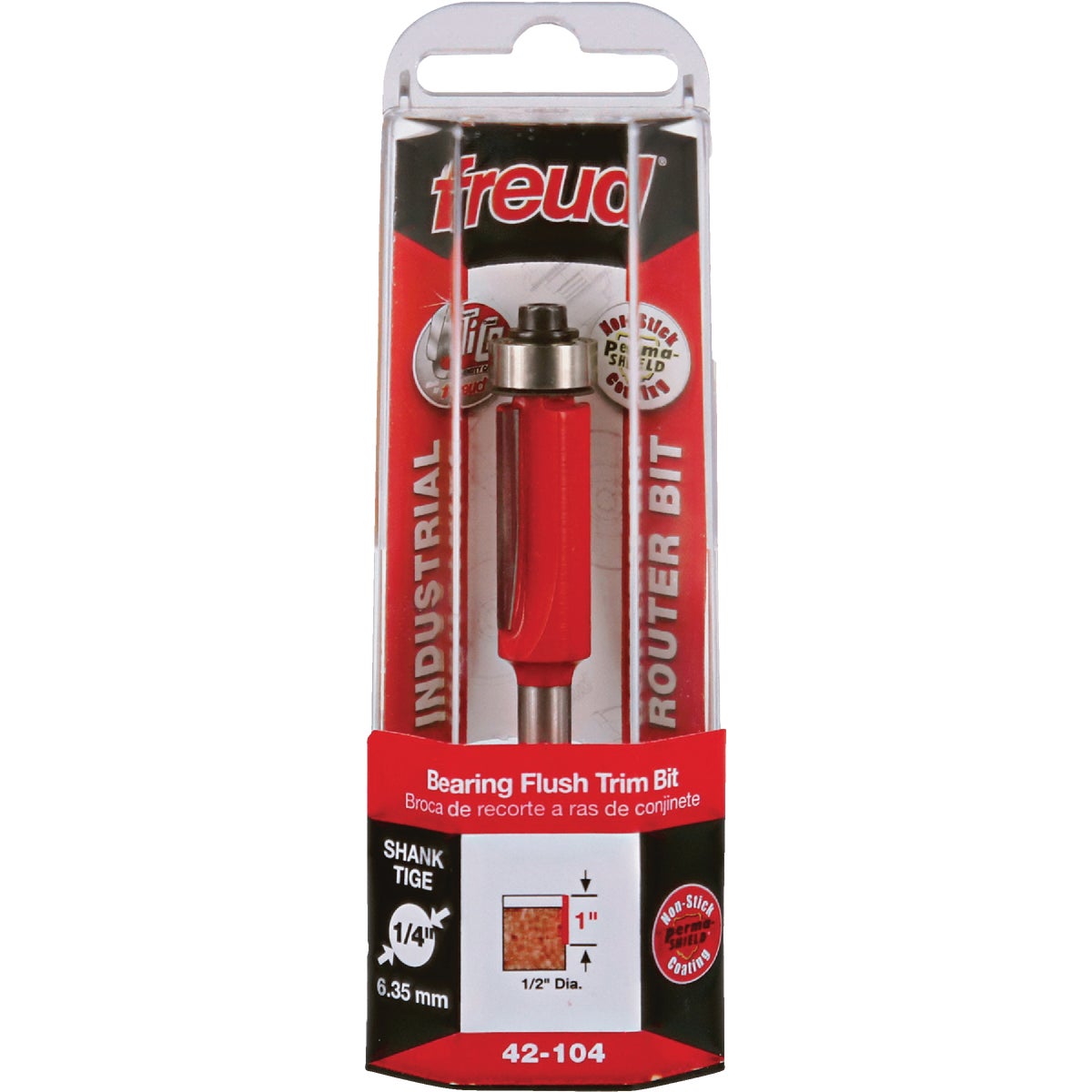 Freud 1/2 In. x 1 In. 2-Cutter Flush Trim Router Bit