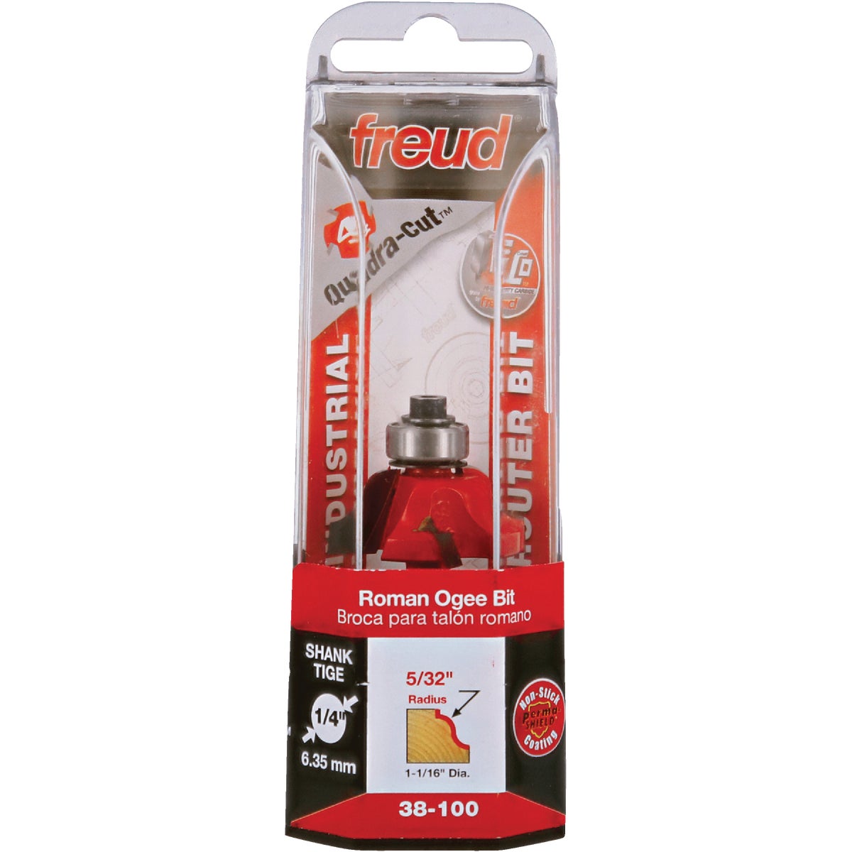 Freud 1-1/16 In. Quadra-Cut Roman Ogee Router Bit