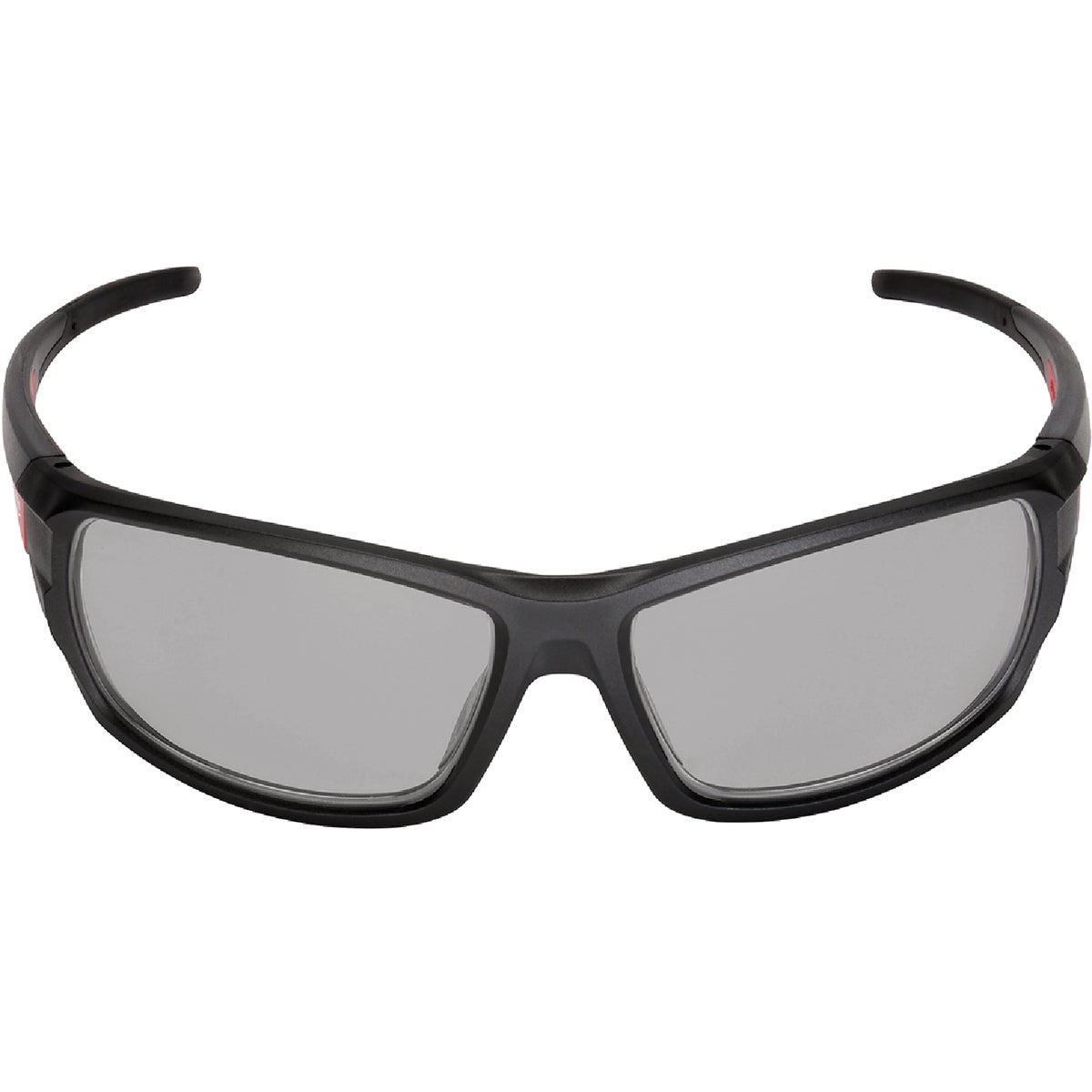 Milwaukee Performance Red & Black Frame Safety Glasses with Gray Fog-Free Lenses Image 3