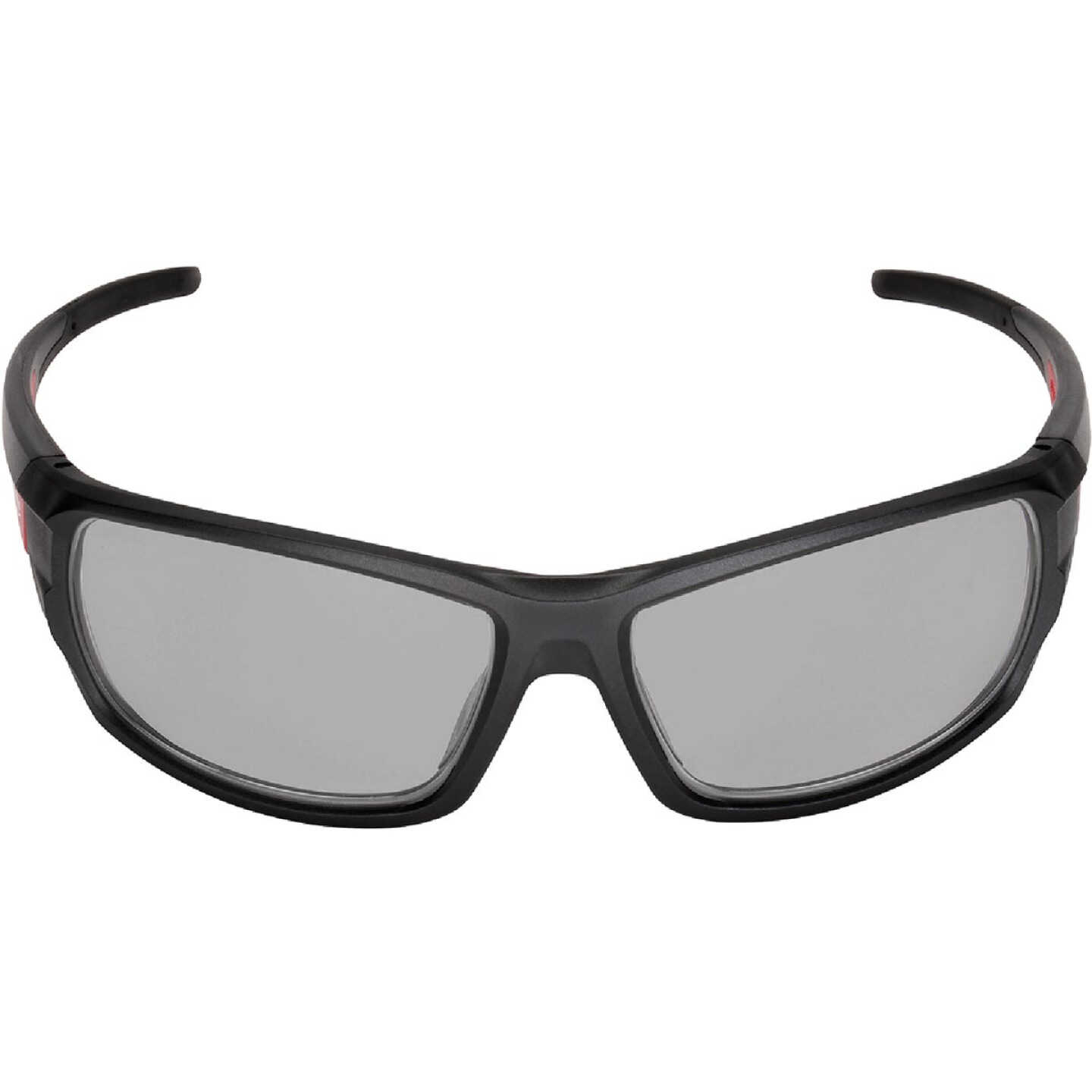 Milwaukee Performance Red & Black Frame Safety Glasses with Gray Fog-Free Lenses Image 3