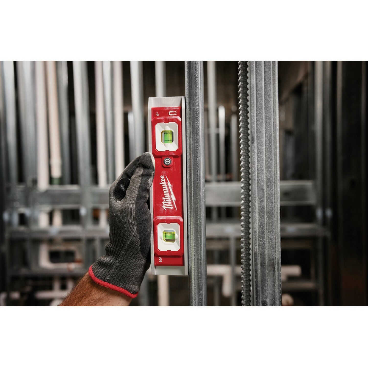 Milwaukee 9 In. Torpedo Level with Lighted Vials Image 4