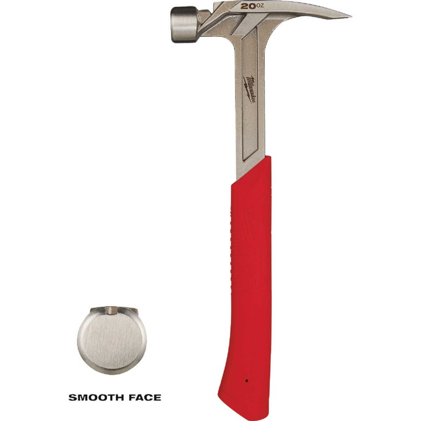 Milwaukee 20 Oz. Smooth-Face Rip Claw Hammer with Steel Handle Image 1