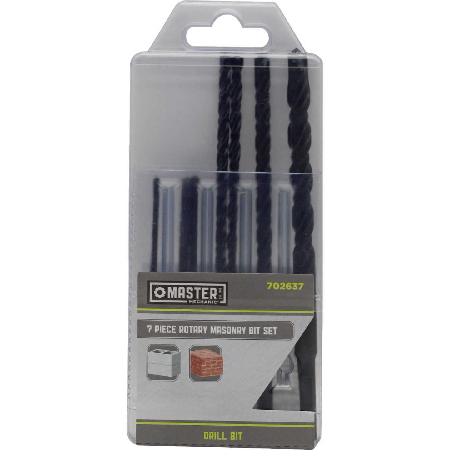 Master Mechanic Percussion Masonry Drill Bit Set (7-Piece) Image 1