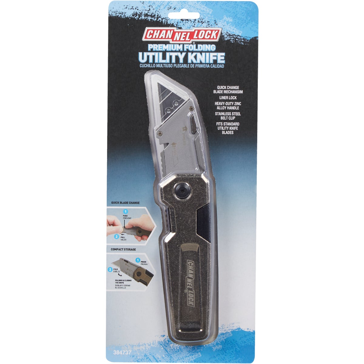 Channellock Heavy-Duty Folding Utility Knife Image 3