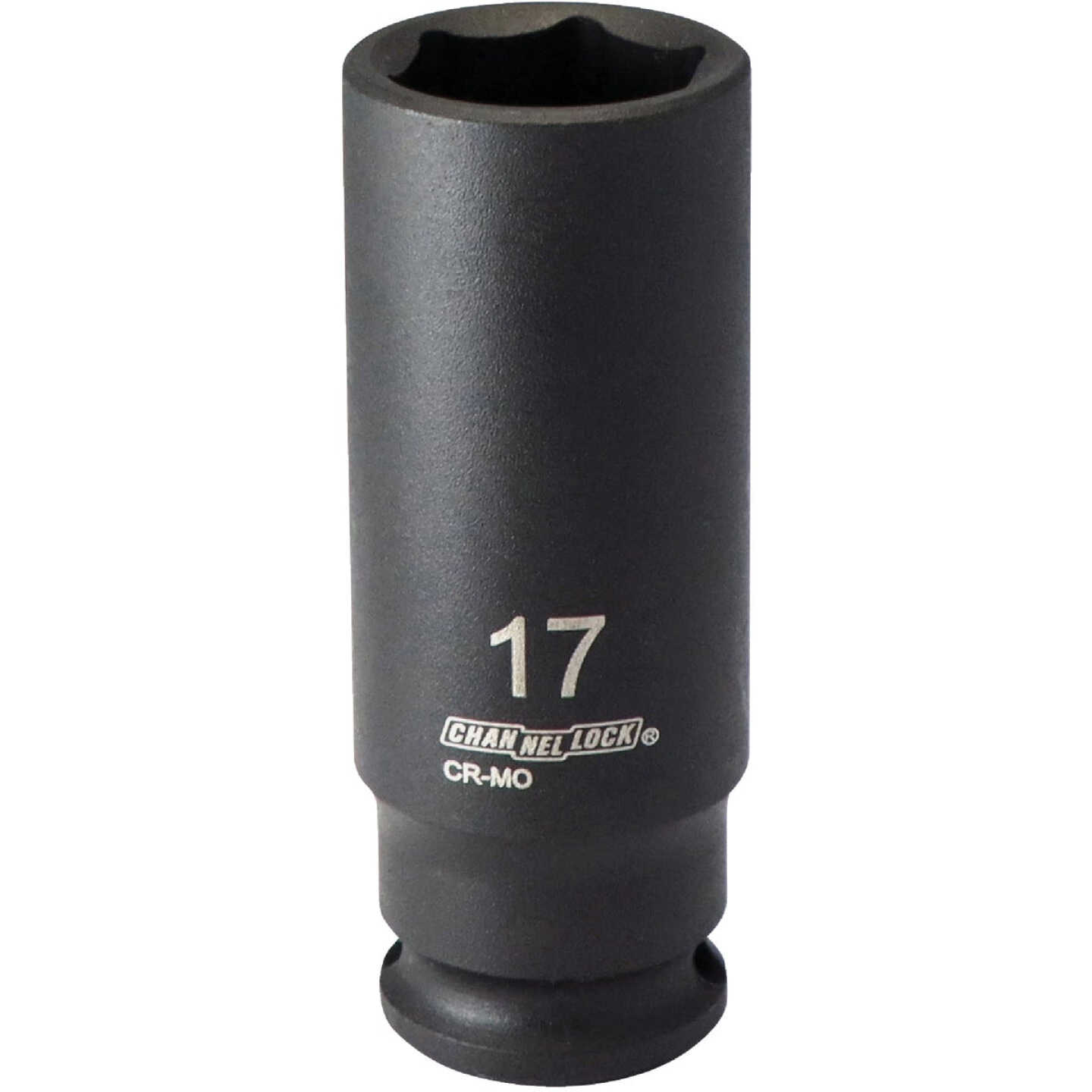 Channellock 3/8 In. Drive 17 mm 6-Point Deep Metric Impact Socket Image 1