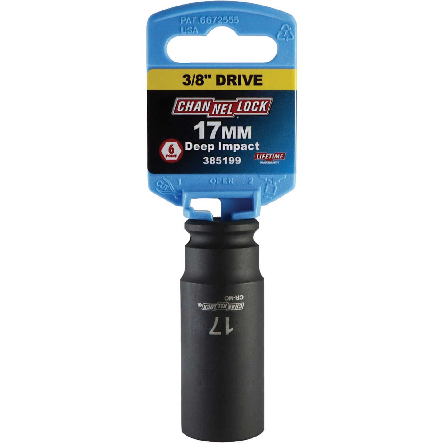 Channellock 3/8 In. Drive 17 mm 6-Point Deep Metric Impact Socket Image 2