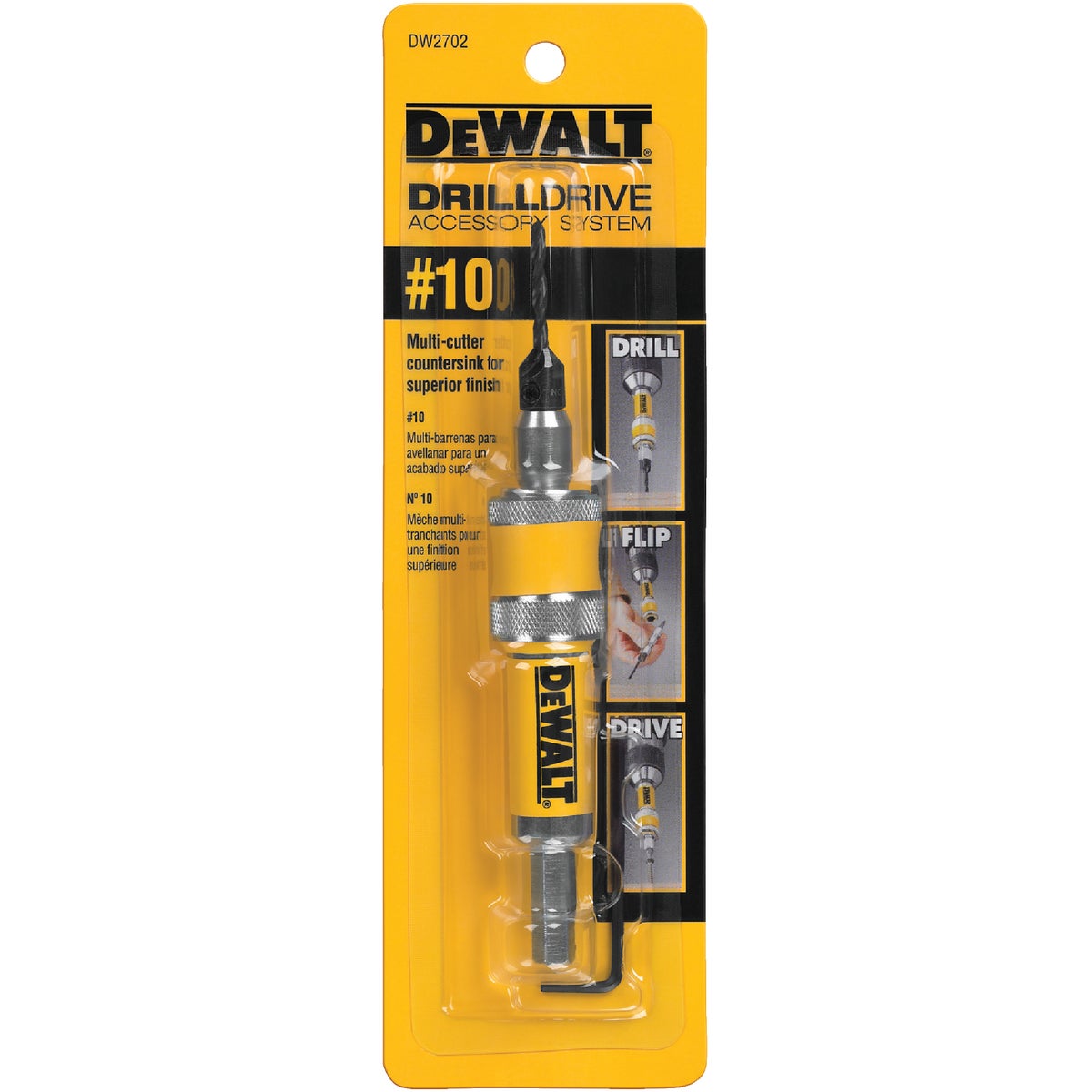 DEWALT #10 1/4 In. Black Oxide Drill & Drive Unit Image 2