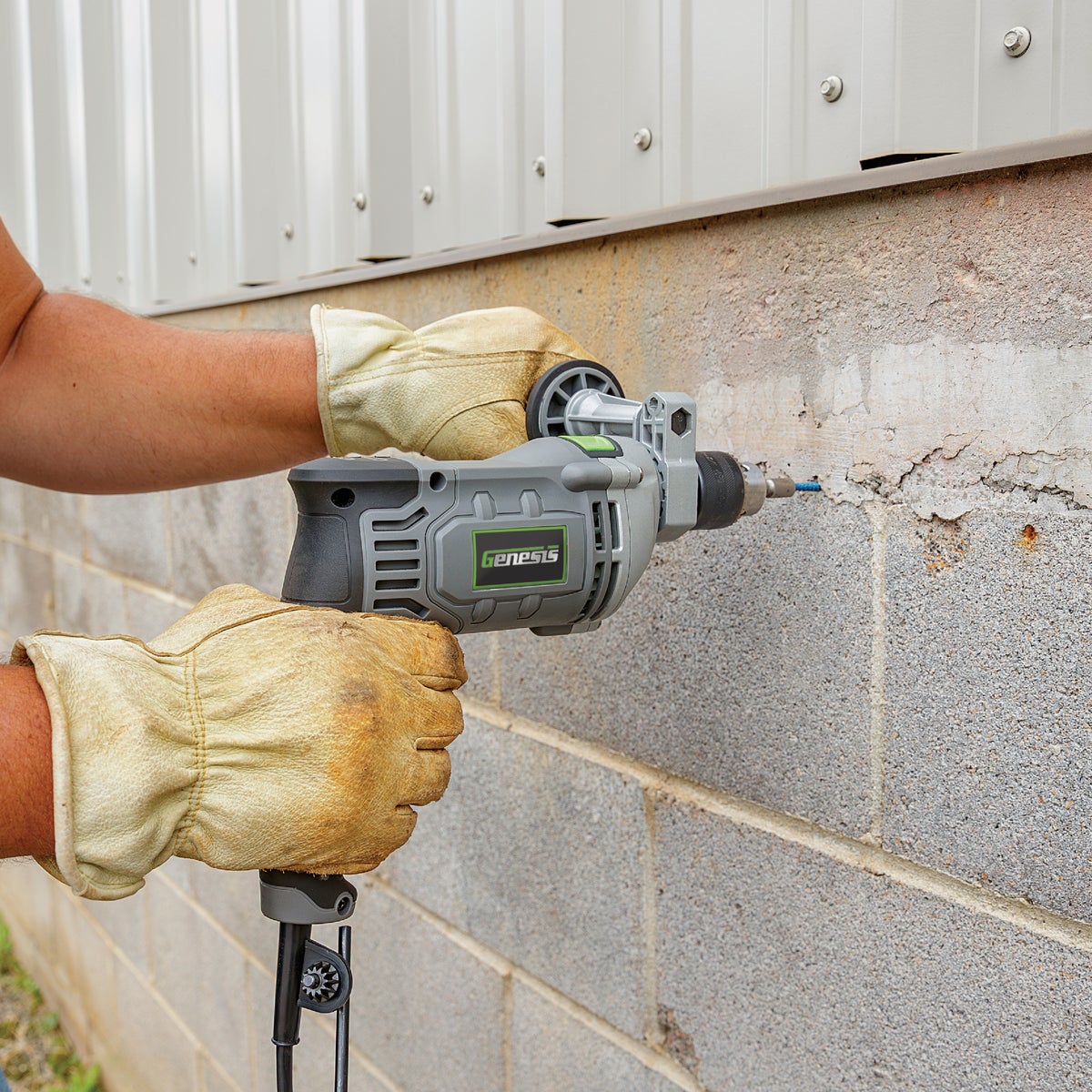 Genesis 1/2 In. 7.5-Amp VSR Electric Hammer Drill Image 2