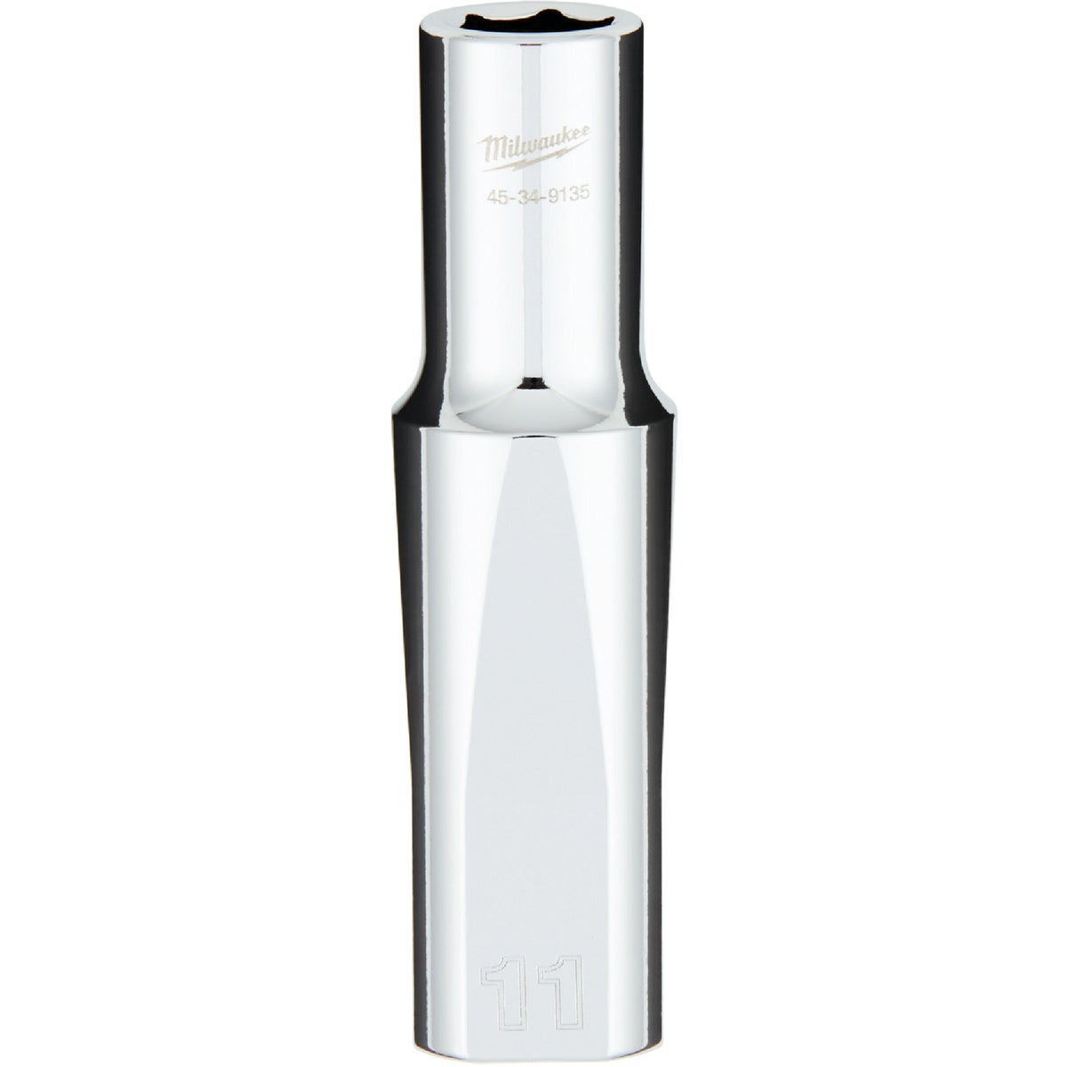 Milwaukee 1/2 In. Drive 11 mm 6-Point Deep Metric Socket with FOUR FLAT Sides