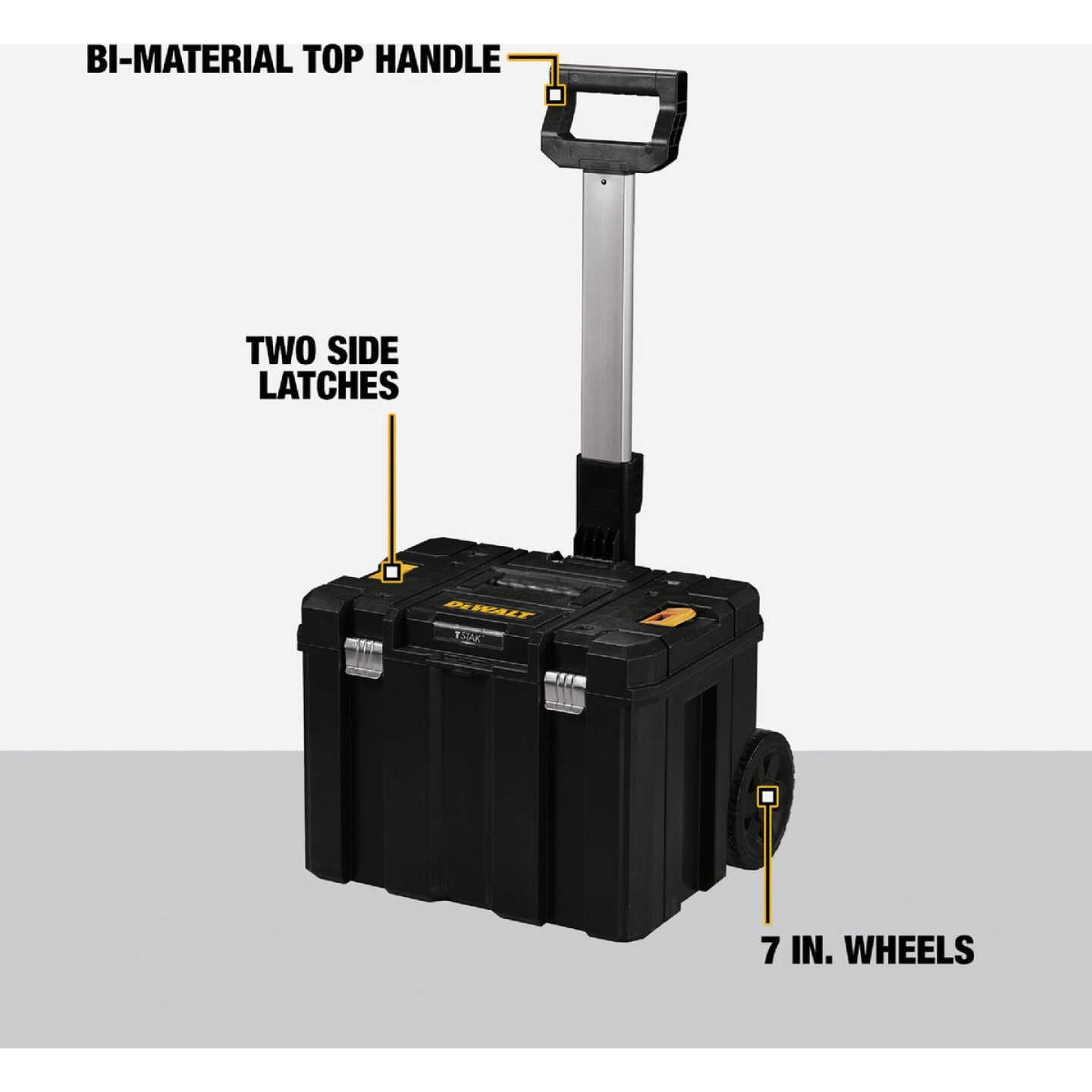 DEWALT TSTAK Mobile Storage Deep Rolling Tool Box Image 2