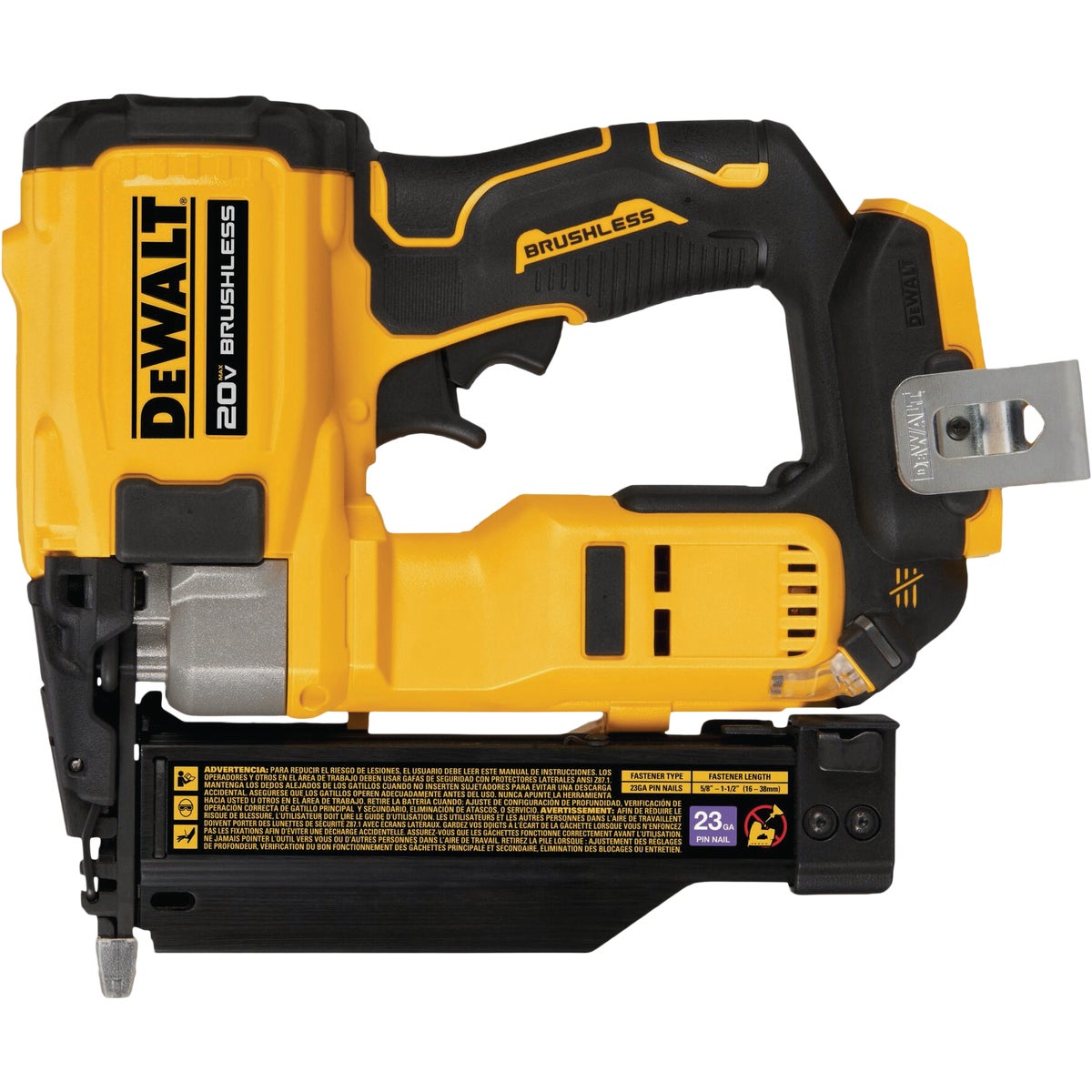 DEWALT ATOMIC 20V MAX 23-Gauge Brushless Cordless Pin Nailer (Tool Only)