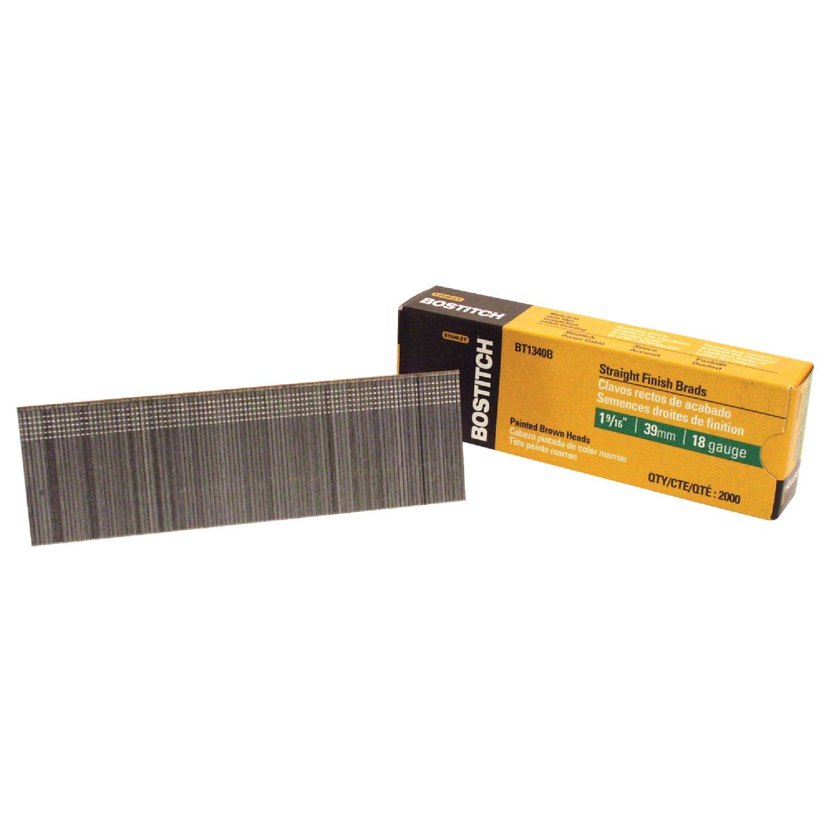 Bostitch 18-Gauge Coated Brad Nail, 1-9/16 In. (2000 Ct.) Image 1