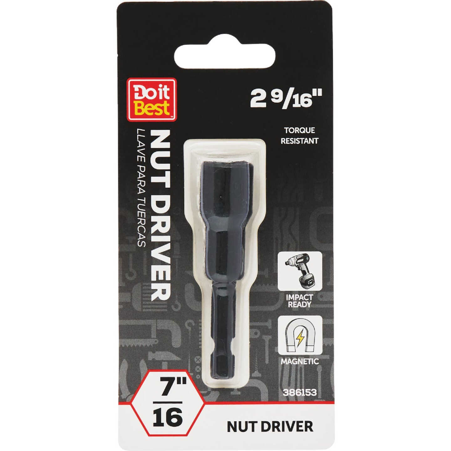 Do it Best 7/16 In. x 2-9/16 In. Magnetic Impact Nut Driver Image 1