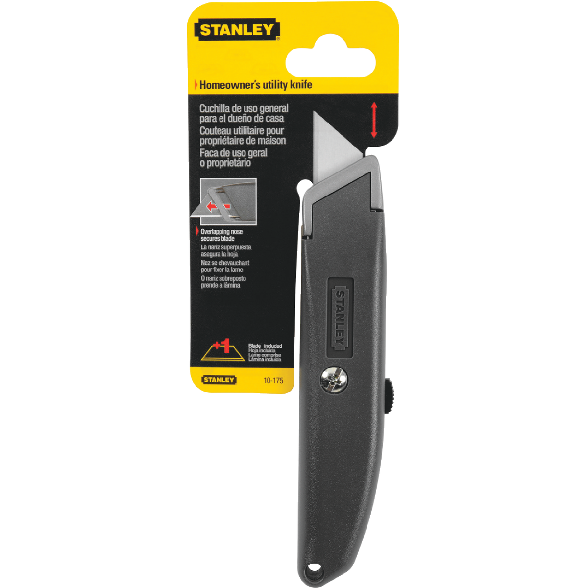 Stanley Homeowner's Retractable Straight Utility Knife Image 2