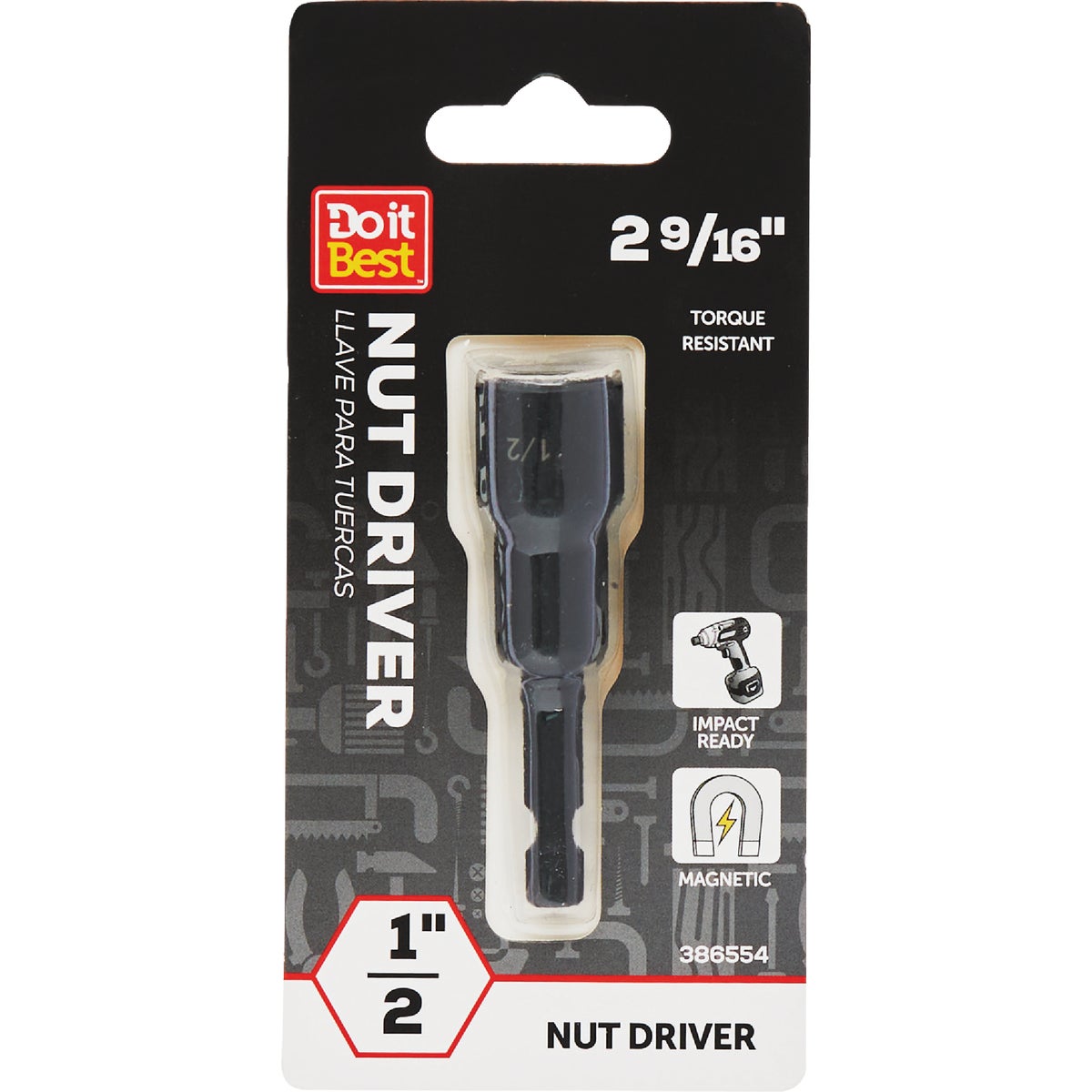 Do it Best 1/2 In. x 2-9/16 In. Magnetic Impact Nut Driver