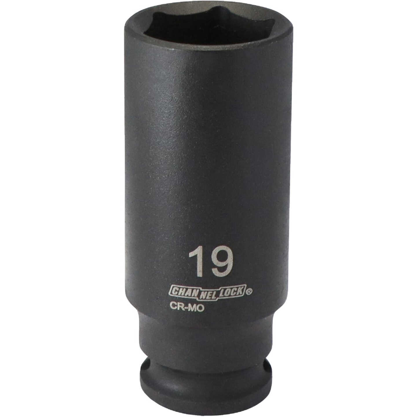 Channellock 3/8 In. Drive 19 mm 6-Point Deep Metric Impact Socket Image 1