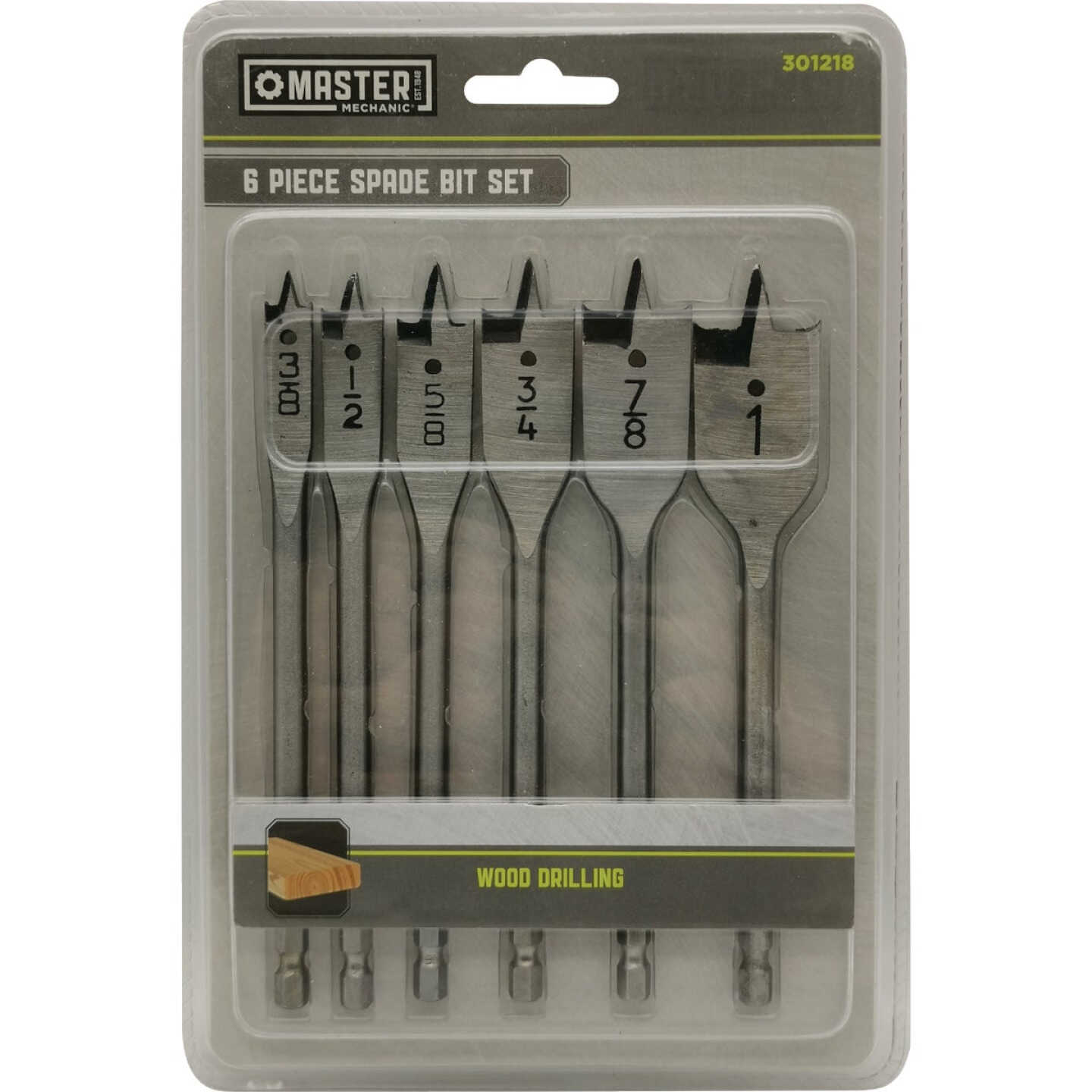 Master Mechanic Spade Bit Set (6-Piece) Image 1