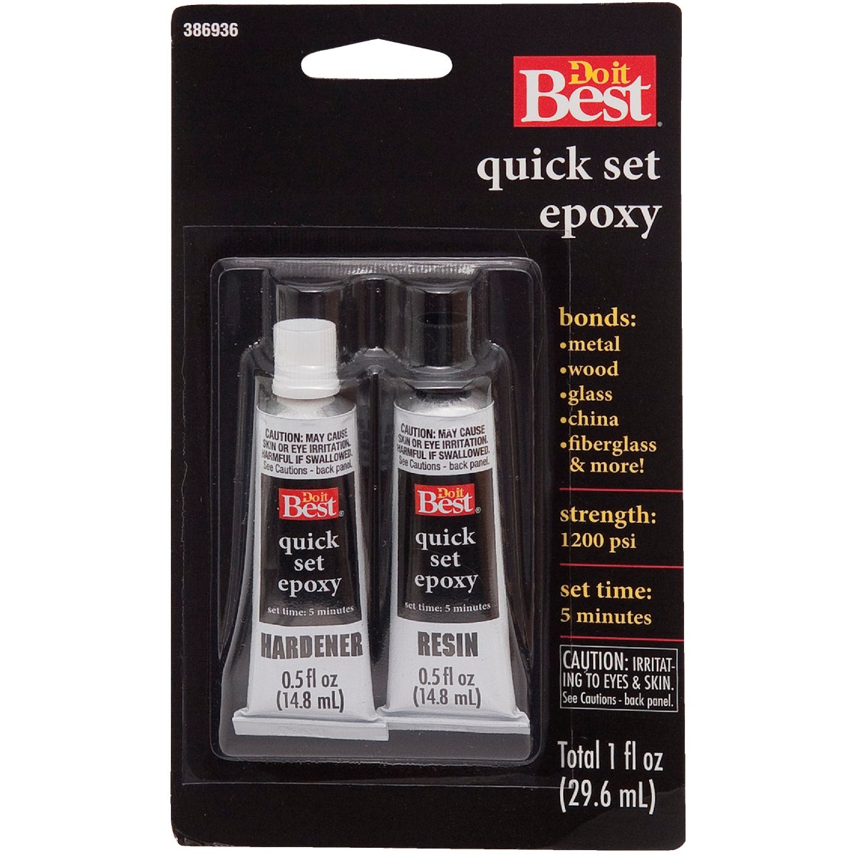 Do it Best 0.5 Oz. Quick Set Epoxy (2-Pack) Image 2