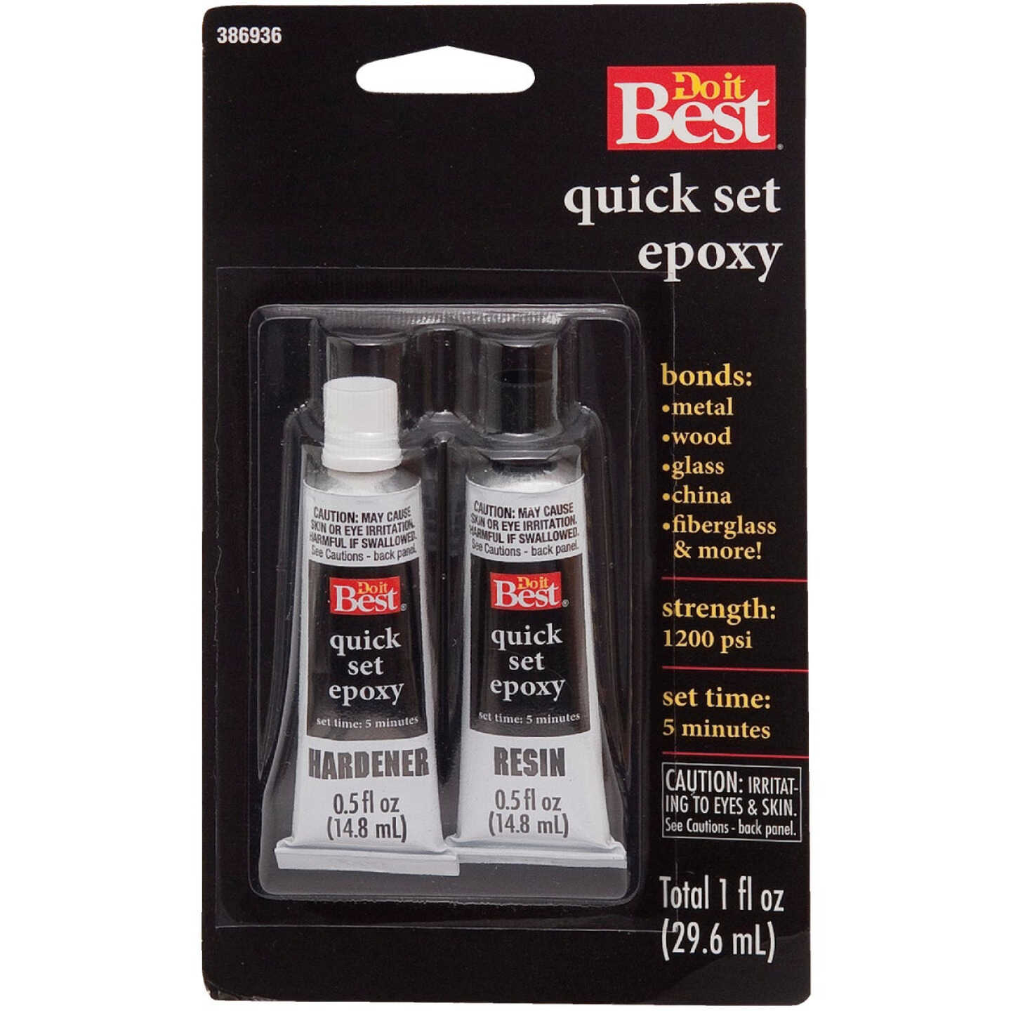 Do it Best 0.5 Oz. Quick Set Epoxy (2-Pack) Image 2