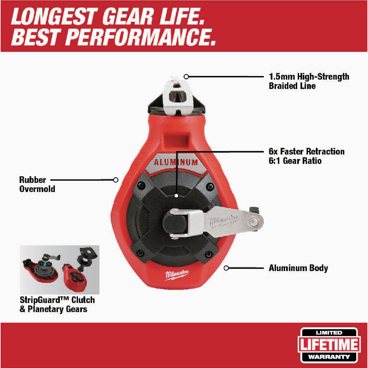 Milwaukee 100 Ft. Fine Line Chalk Reel Image 2