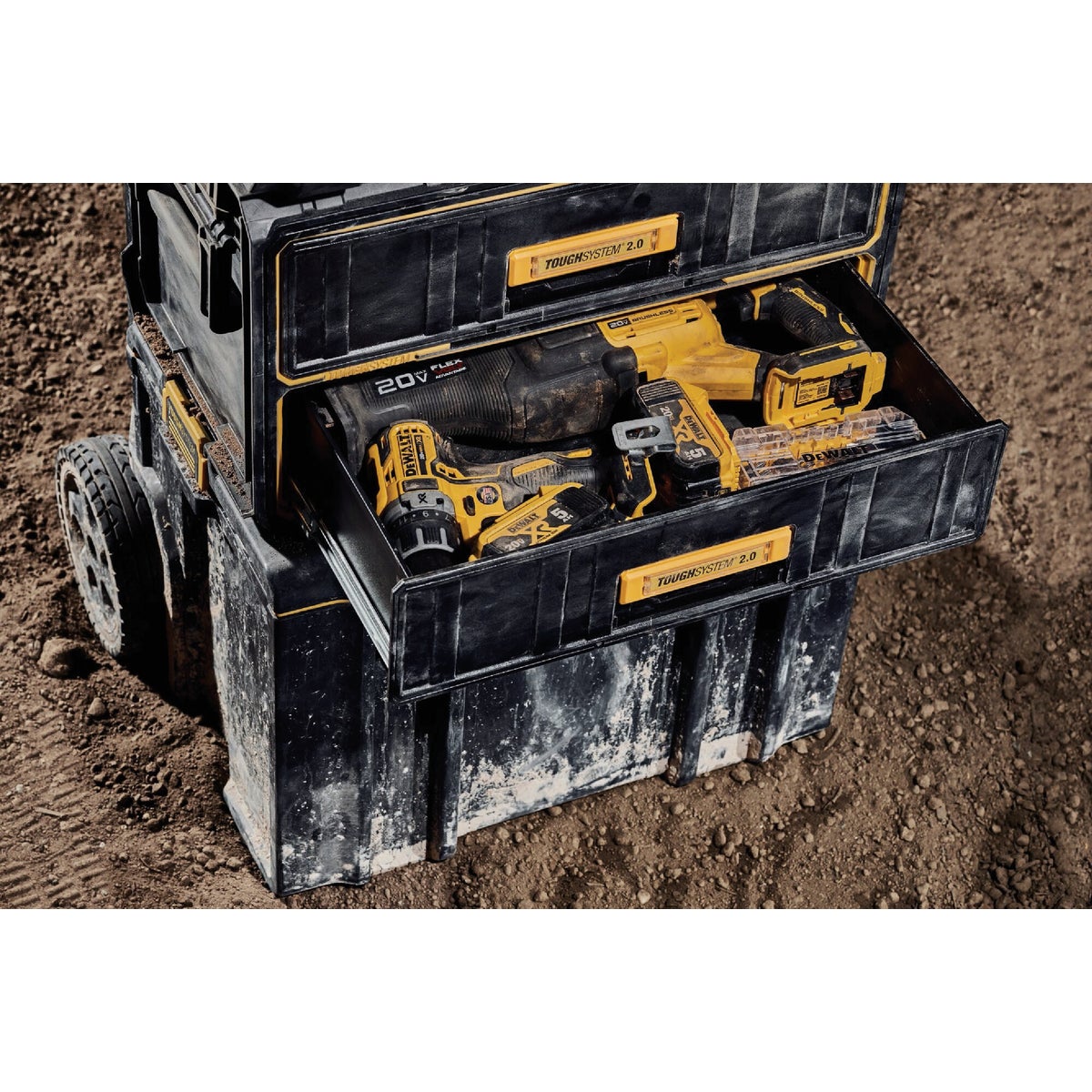 DEWALT ToughSystem 2.0 2-Drawer Toolbox, 22 Lb. Capacity Image 3