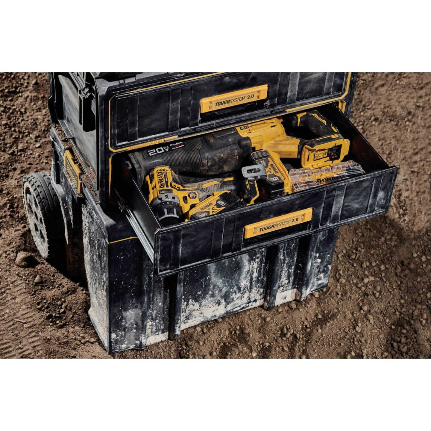 DEWALT ToughSystem 2.0 2-Drawer Toolbox, 22 Lb. Capacity Image 3