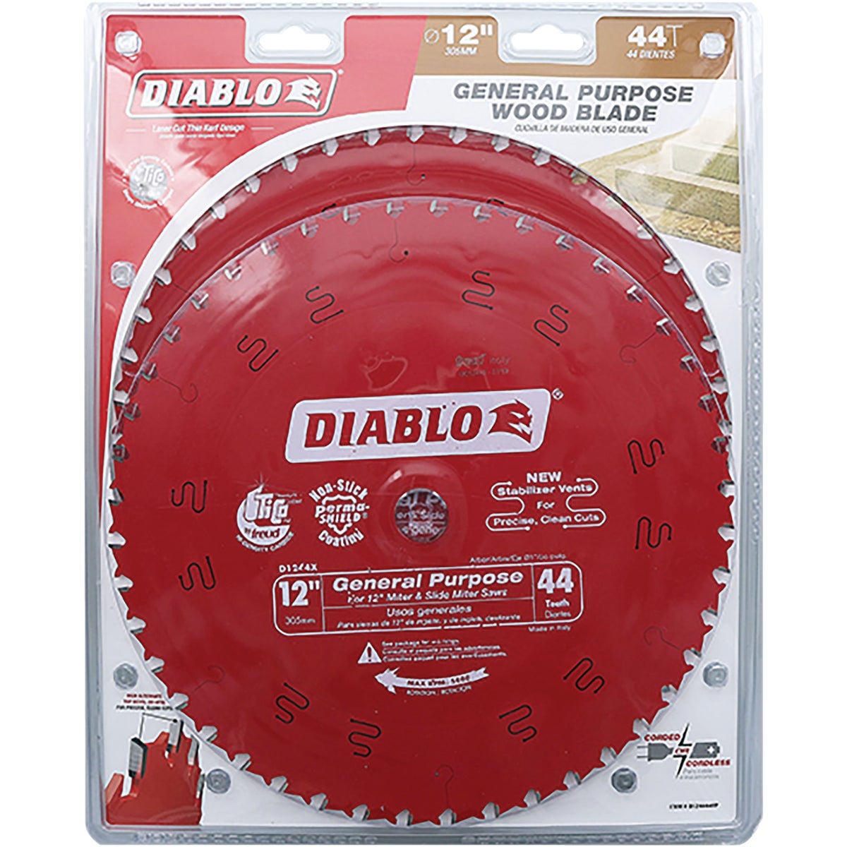 Diablo 12 In. 44-Tooth General Purpose Circular Saw Blade (2-Pack) Image 1