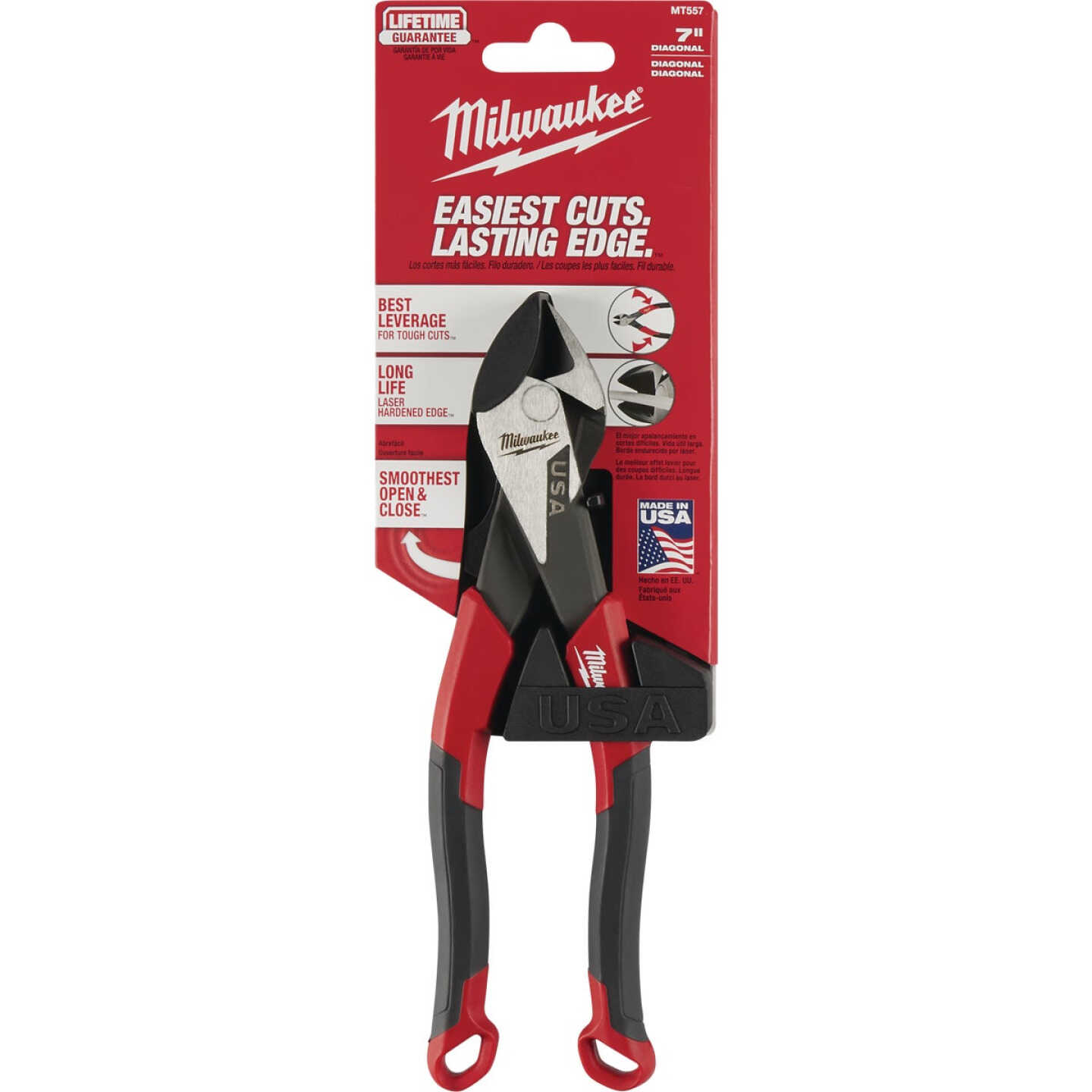 Milwaukee 7 In. Comfort Grip Diagonal Cutting Pliers (USA) Image 7