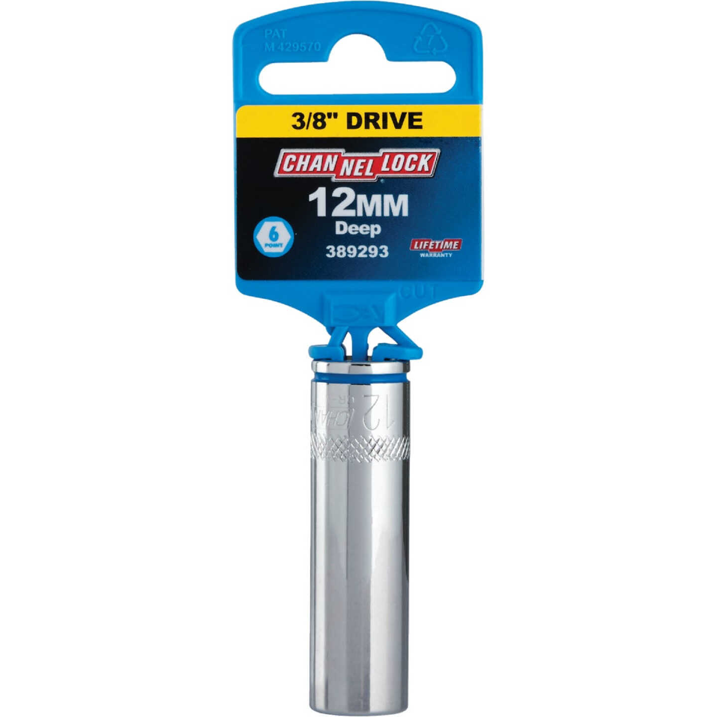 Channellock 3/8 In. Drive 12 mm 6-Point Deep Metric Socket Image 2