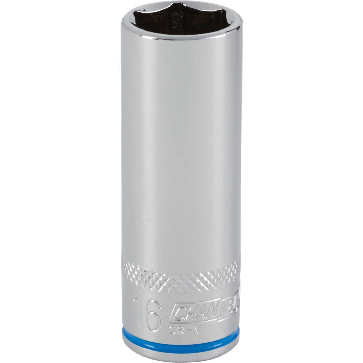 Channellock 3/8 In. Drive 16 mm 6-Point Deep Metric Socket Image 1