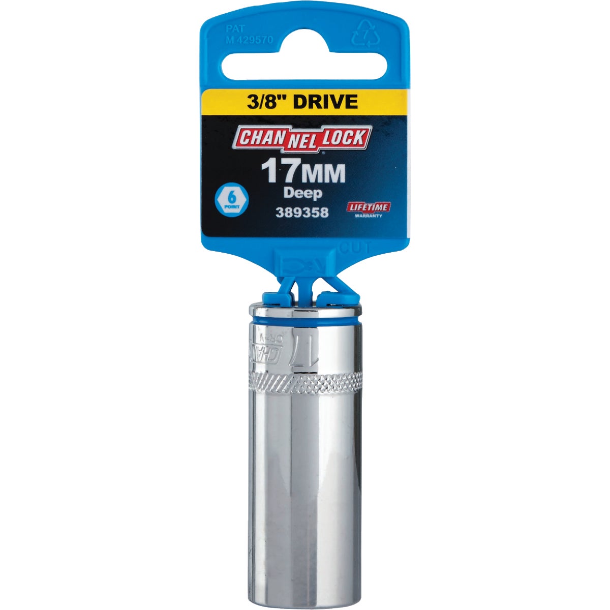 Channellock 3/8 In. Drive 17 mm 6-Point Deep Metric Socket Image 2